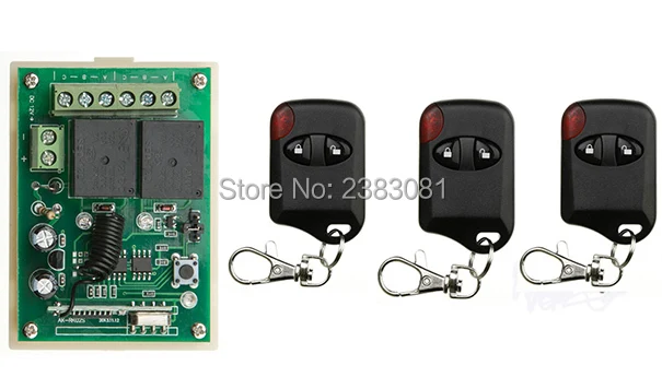 Hot Sales DC 12V 10A 2CH 315MHz/433MHZ Wireless RF Remote Control Switch teleswitch 3 X Transmitter +1 X Receiver
Hot Sales DC 12V 10A 2CH 315MHz/433MHZ Wireless RF Remote Control Switch teleswitch 3 X Transmitter +1 X Receiver