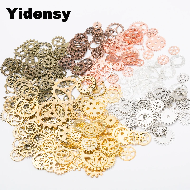 100g/lot DIY Jewelry Making Vintage Metal Mixed Gears Suspension Steampunk Gear Pendant Charms Bronze Bracelet Accessories
100g/lot DIY Jewelry Making Vintage Metal Mixed Gears Suspension Steampunk Gear Pendant Charms Bronze Bracelet Accessories