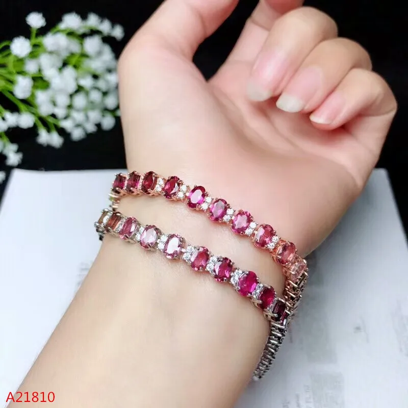 KJJEAXCMY fine jewelry 925 pure silver inlaid natural tourmaline bracelet, female style fire colored
KJJEAXCMY fine jewelry 925 pure silver inlaid natural tourmaline bracelet, female style fire colored