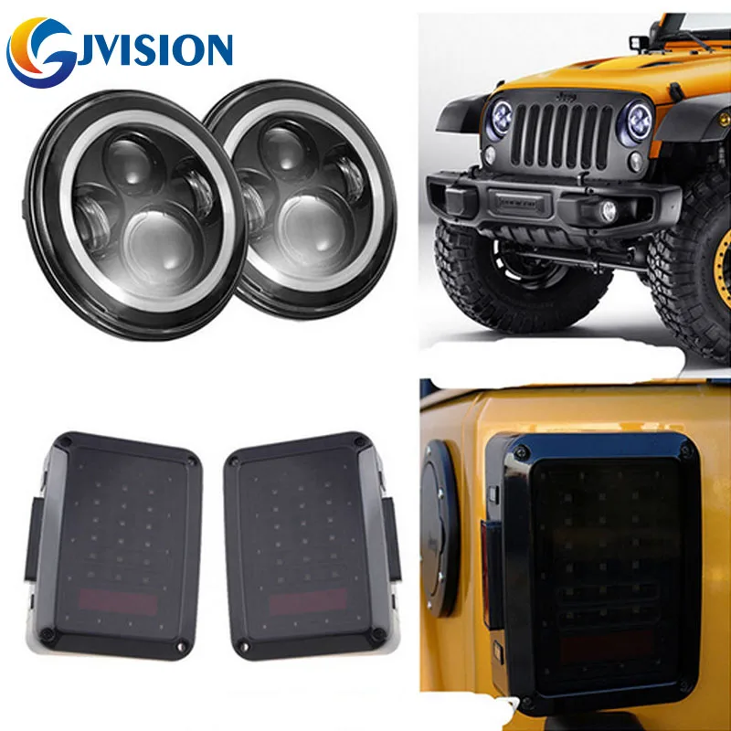 LED Rear Tail Lights Brake Signal Lamp And 7 Inch Round LED Headlight Halo Angel Eye DRL LED Projection Lens For Jeep Wrangler
LED Rear Tail Lights Brake Signal Lamp And 7 Inch Round LED Headlight Halo Angel Eye DRL LED Projection Lens For Jeep Wrangler