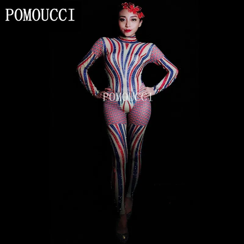 Women's Multicolor Strip Printing Sparkly Rhinestones Stretch Sexy Jumpsuit Birthday Celebrate One Piece Bodysuit Costume Dance
Women's Multicolor Strip Printing Sparkly Rhinestones Stretch Sexy Jumpsuit Birthday Celebrate One Piece Bodysuit Costume Dance