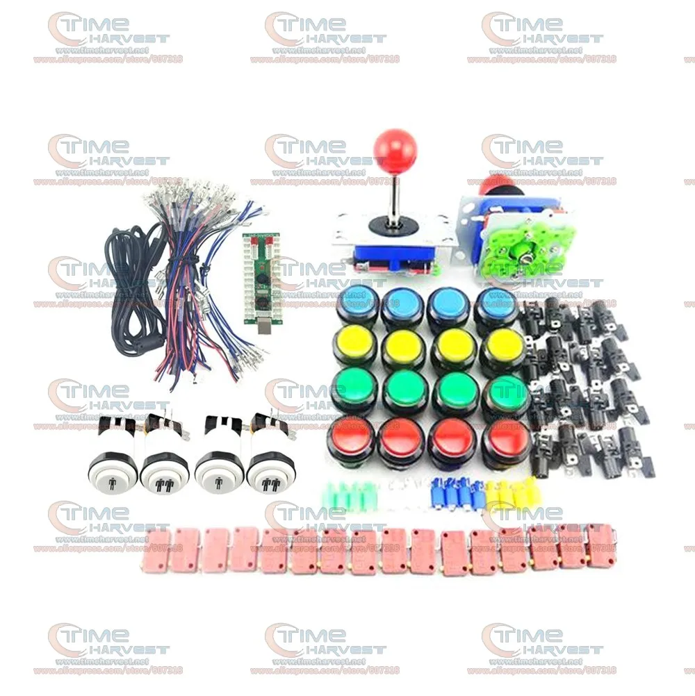 Arcade parts Bundles kits With Long shaft joystick illuminated buttons 2 player USB Encoder to Build Up Arcade Game Machine
Arcade parts Bundles kits With Long shaft joystick illuminated buttons 2 player USB Encoder to Build Up Arcade Game Machine