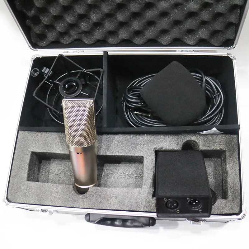 MK49 Large Diaphragm Studio Condenser Cardioid Recording Microphone Mic with Box Shock mounts Phantom Power Cable Foam
MK49 Large Diaphragm Studio Condenser Cardioid Recording Microphone Mic with Box Shock mounts Phantom Power Cable Foam
