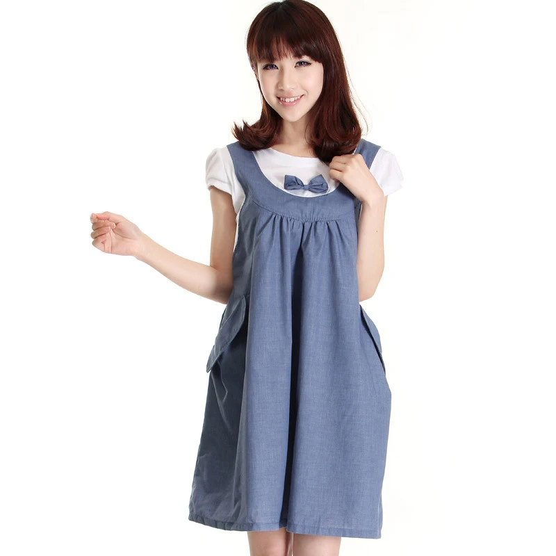Cozy soft Summer Maternity Dress Bow Clothes For Pregnant Women False two Maternity One-Piece Dresses Pregnancy Denim Clothing
Cozy soft Summer Maternity Dress Bow Clothes For Pregnant Women False two Maternity One-Piece Dresses Pregnancy Denim Clothing