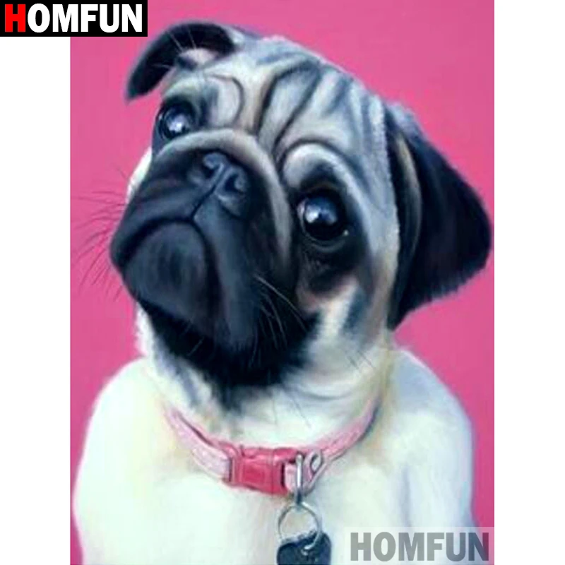 HOMFUN Full Square/Round Drill 5D DIY Diamond Painting "Animal dog" Embroidery Cross Stitch 3D Home Decor Gift A13232
HOMFUN Full Square/Round Drill 5D DIY Diamond Painting "Animal dog" Embroidery Cross Stitch 3D Home Decor Gift A13232