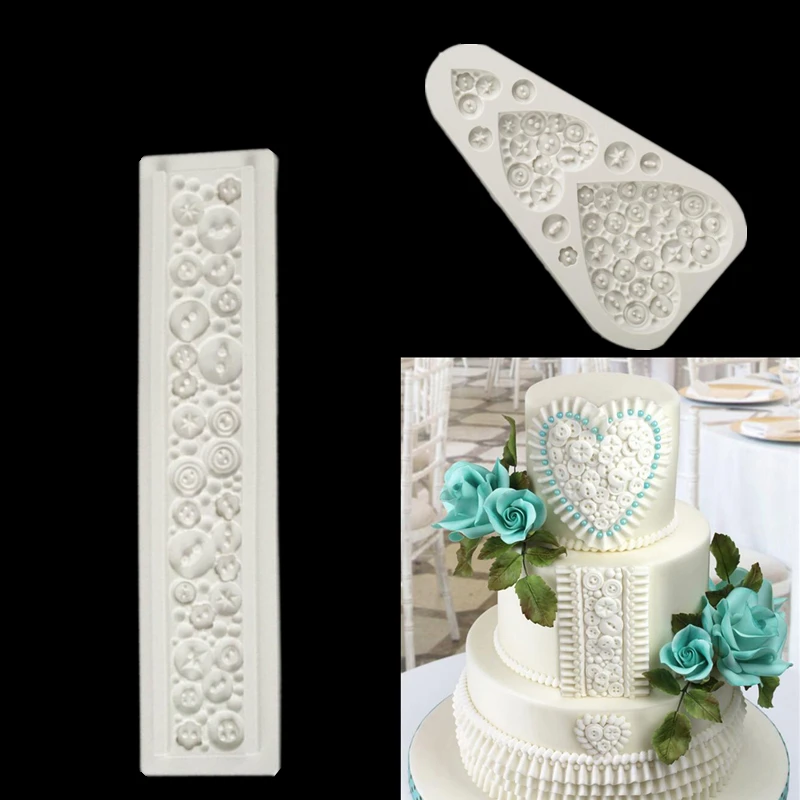 Button Lace Decoration Fondant Cake Silicone Mold Chocolate Candy Molds Cookies Pastry Biscuits Mould DIY Cake Baking Tools
Button Lace Decoration Fondant Cake Silicone Mold Chocolate Candy Molds Cookies Pastry Biscuits Mould DIY Cake Baking Tools
