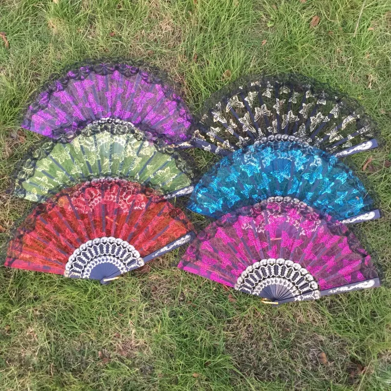 Free shipping 12pcs/lot assorted colors butterfly design organza hand fan with lace trim for wedding
Free shipping 12pcs/lot assorted colors butterfly design organza hand fan with lace trim for wedding