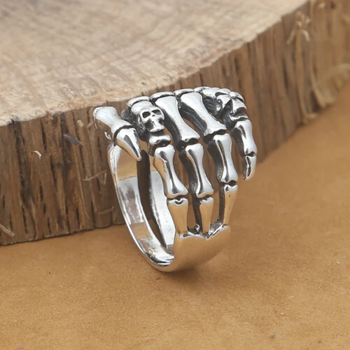 Handmade Ring 925 Silver Skull Ring Vintage Thai Silver Skull Finger Ring Pure Silver Unisex Ring Skull Jewelry Gift
Handmade Ring 925 Silver Skull Ring Vintage Thai Silver Skull Finger Ring Pure Silver Unisex Ring Skull Jewelry Gift