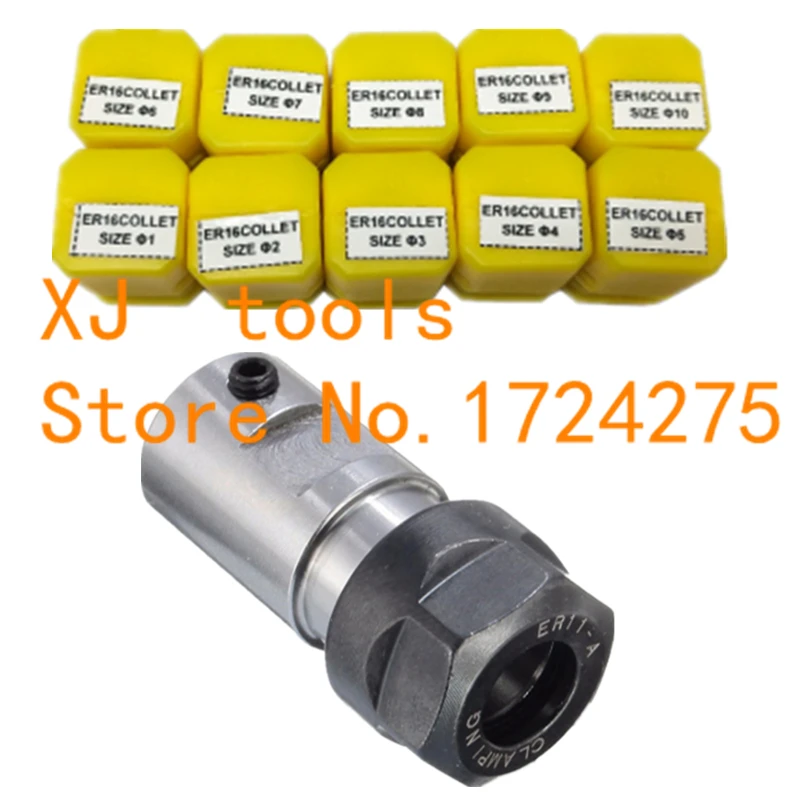 ER16Spring Collet 10PCS C20 ER16 Collet Chuck Motor Shaft Extension Rod Spindle Collet Lathe Tools Holder Inner 5MM 6MM 8MM 10MM
ER16Spring Collet 10PCS C20 ER16 Collet Chuck Motor Shaft Extension Rod Spindle Collet Lathe Tools Holder Inner 5MM 6MM 8MM 10MM