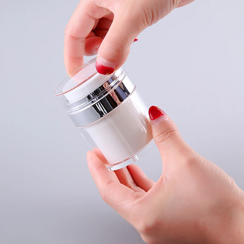 50x 20g 30g 50g Empty Acrylic Cream Jars Pot Liquid Makeup Products New Press Style Airless Vacuum Bottles Containers Packaging
50x 20g 30g 50g Empty Acrylic Cream Jars Pot Liquid Makeup Products New Press Style Airless Vacuum Bottles Containers Packaging