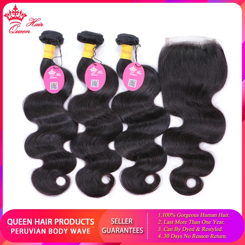 Body Wave Human Raw Hair Bundles With Lace Closure Peruvian Hair Weave Bundles Virgin Hair Extension Queen Hair Products
Body Wave Human Raw Hair Bundles With Lace Closure Peruvian Hair Weave Bundles Virgin Hair Extension Queen Hair Products