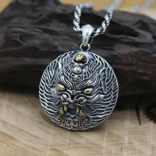 NEW 100% 925 Silver Power Pixiu Pendant Vintage Sterling Man Pendant Good Luck Powerful Pendant
NEW 100% 925 Silver Power Pixiu Pendant Vintage Sterling Man Pendant Good Luck Powerful Pendant