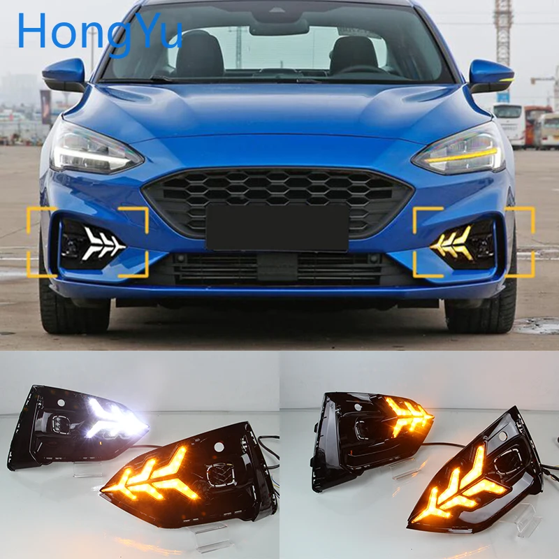 For Ford Focus ST LINE 2018-2020 Daytime running lights LED DRL Fog lamp driving lights with Yellow Turn Signal Function Relay
For Ford Focus ST LINE 2018-2020 Daytime running lights LED DRL Fog lamp driving lights with Yellow Turn Signal Function Relay