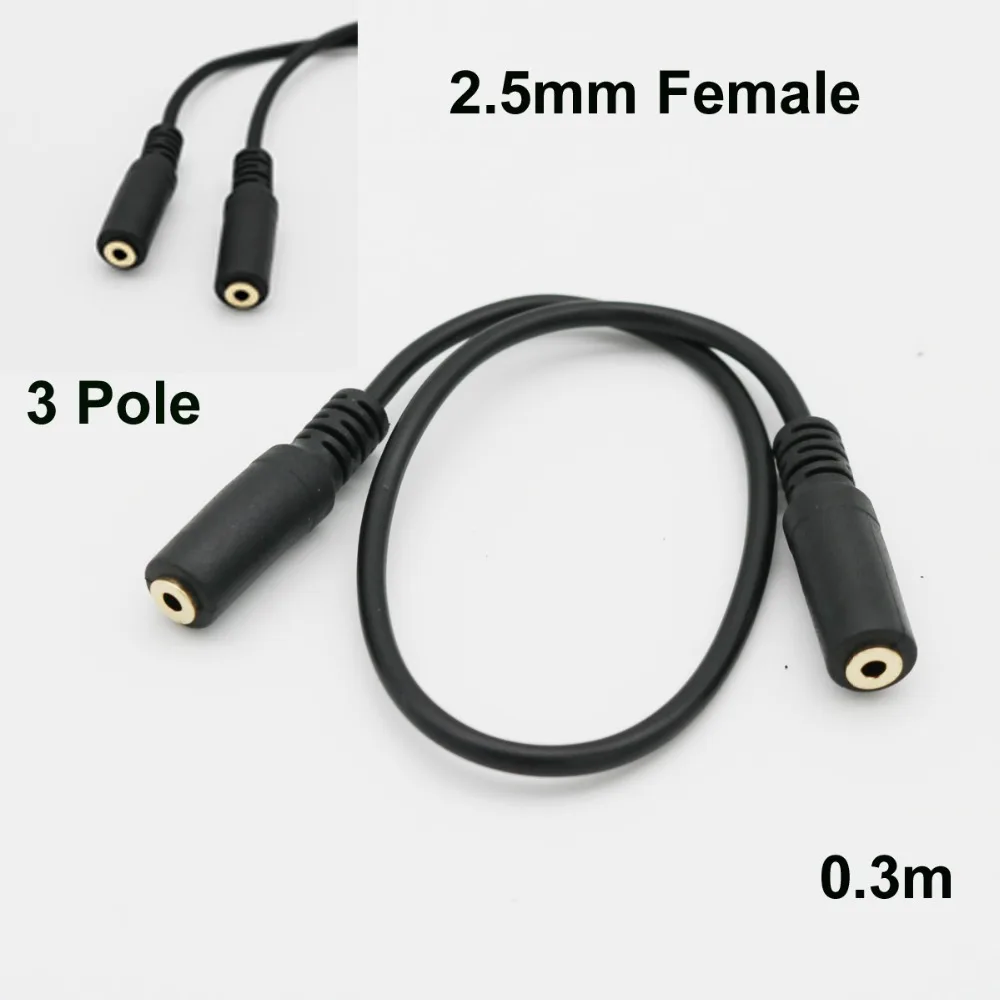 1pc 2.5mm 3 Pole Female Jack to 2.5mm 3 Pole Female AUX Auxiliary Audio TRS Adapter Converter Cable Cord 30cm
1pc 2.5mm 3 Pole Female Jack to 2.5mm 3 Pole Female AUX Auxiliary Audio TRS Adapter Converter Cable Cord 30cm