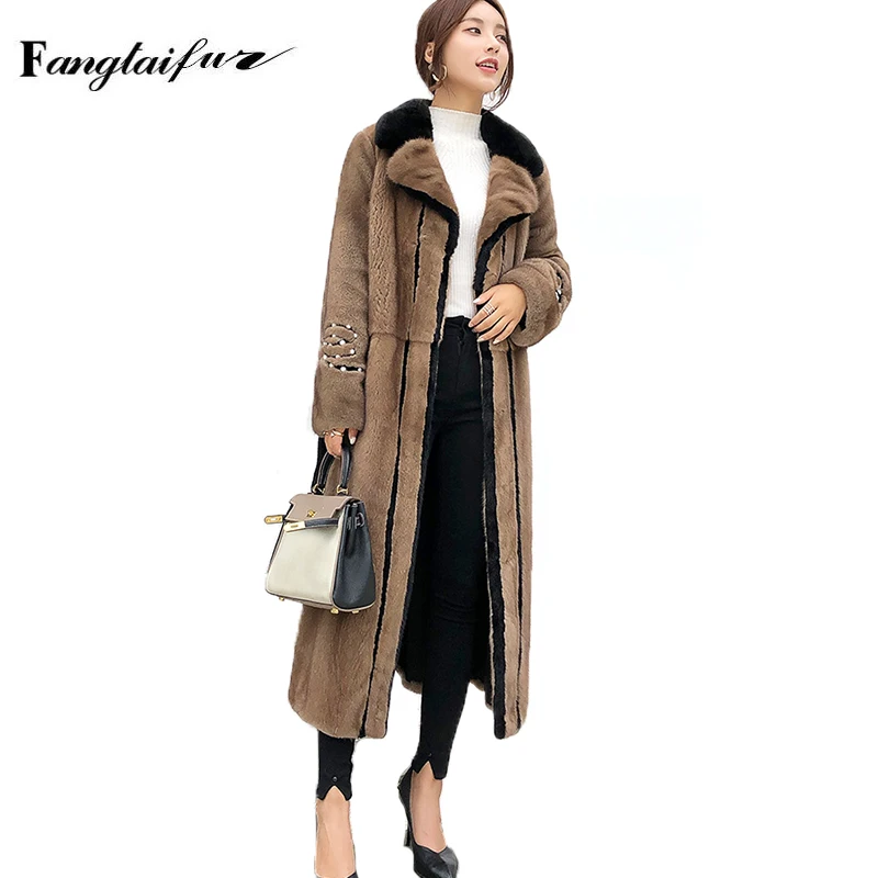 Fang Tai Fur Women Import Velvet Mink Fur Coat Turn-Down Collar Sashes Beading Mink Coats Women's X-Long Real Mink Fur Coats
Fang Tai Fur Women Import Velvet Mink Fur Coat Turn-Down Collar Sashes Beading Mink Coats Women's X-Long Real Mink Fur Coats