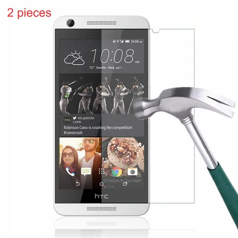 Anti-Scratch Tempered Glass Film for HTC Desire 830, 828, One Max, 820, 816, Screen Protector Explosion Proof, 2Pcs