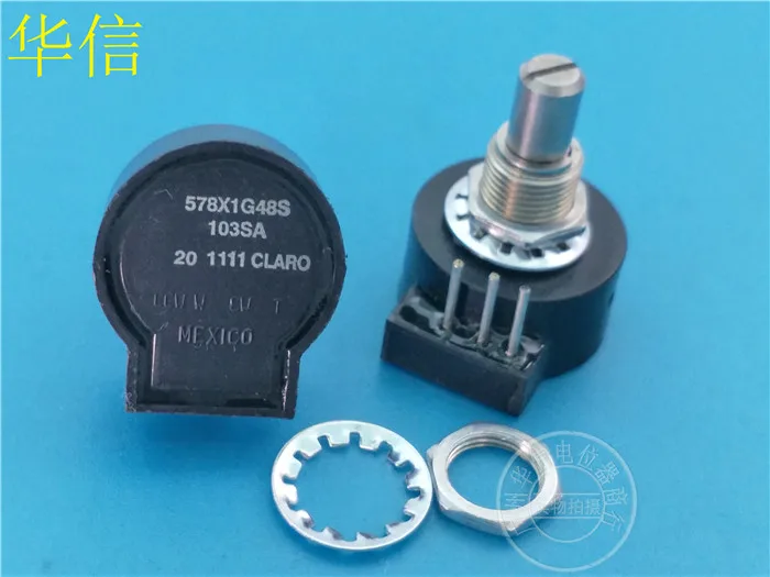 Original new 100% 578X1G48S 103SA 10K seals single potentiometer bending inside feet (SWITCH)
Original new 100% 578X1G48S 103SA 10K seals single potentiometer bending inside feet (SWITCH)