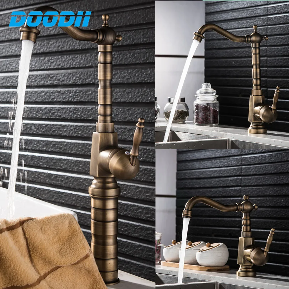 Bathroom Sink Faucet Antique Bronze Finished Hot and Cold Water Mixer Tap Crane With Pop Up DOODII
Bathroom Sink Faucet Antique Bronze Finished Hot and Cold Water Mixer Tap Crane With Pop Up DOODII