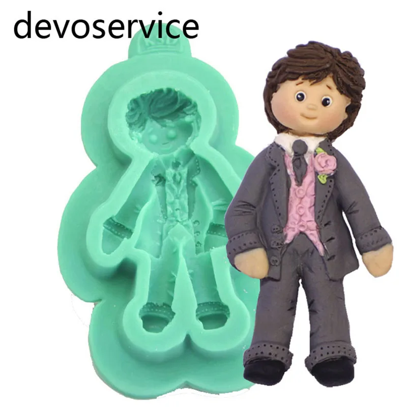3D Bridegroom Silicone Mold Cake Chocolate Wedding Cake Mold Kitchen Tools Baking Decorating Tool Turn Sugar Mold Cookies Moulds
3D Bridegroom Silicone Mold Cake Chocolate Wedding Cake Mold Kitchen Tools Baking Decorating Tool Turn Sugar Mold Cookies Moulds