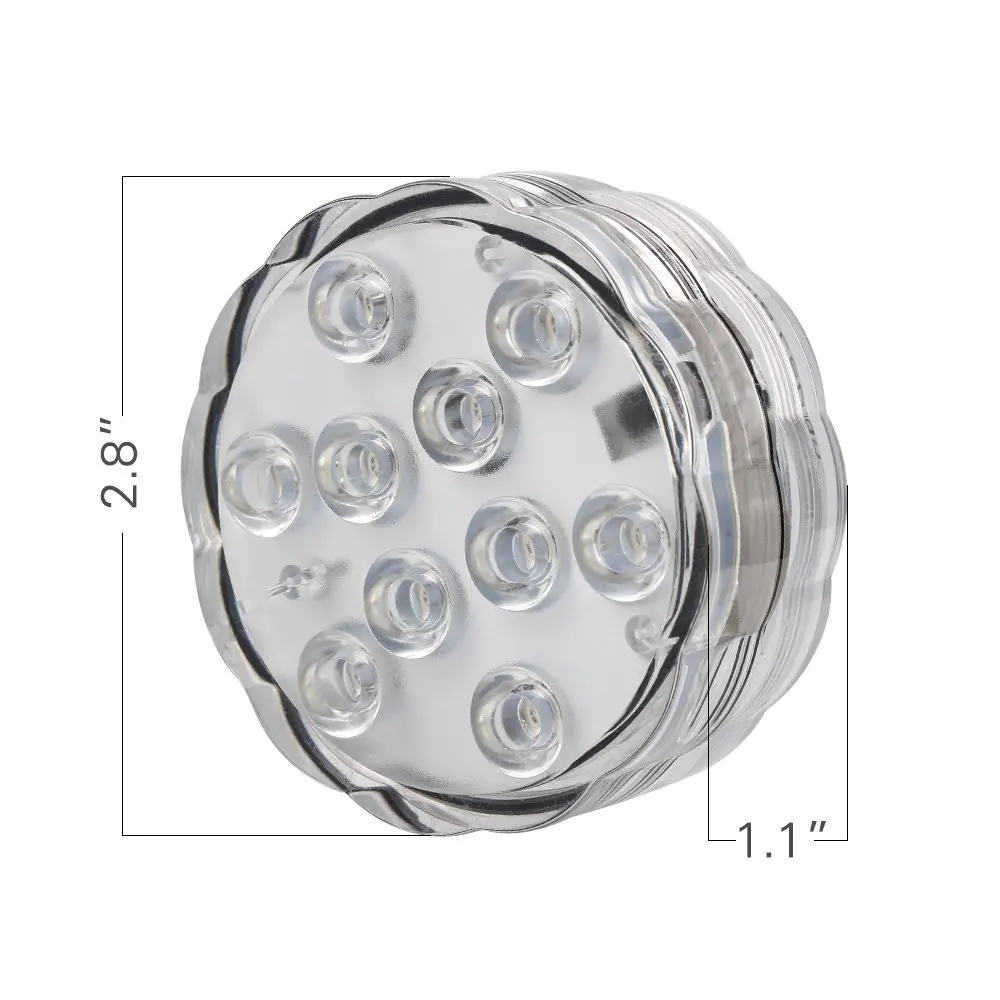 Kitosun Underwater 2.8inch LED Plate Light Flower Shape Submersible LED Lights Base Light for Wedding Centerpiece Decor
Kitosun Underwater 2.8inch LED Plate Light Flower Shape Submersible LED Lights Base Light for Wedding Centerpiece Decor