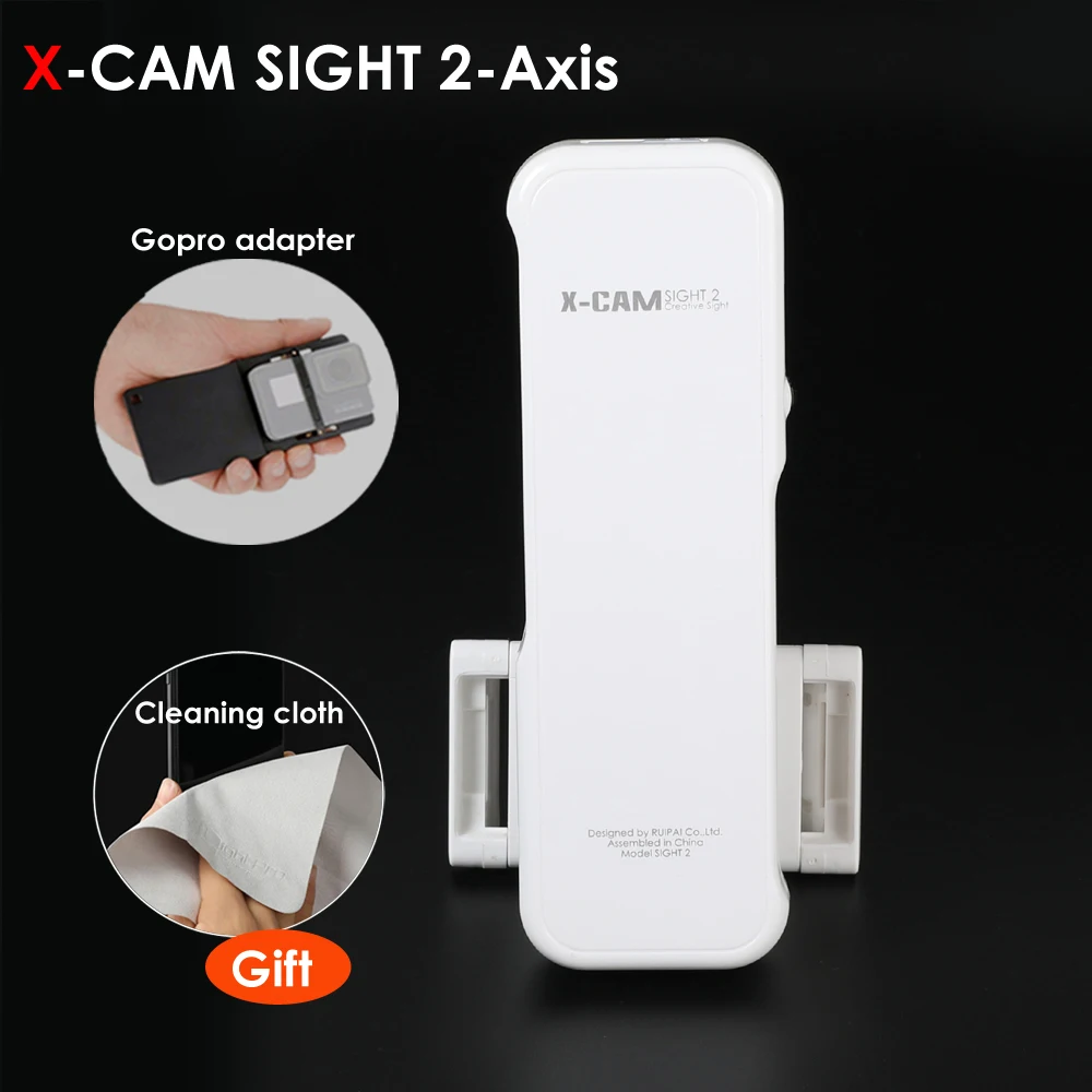X-CAM SIGHT 2S Handheld Smartphone Stabilizer 2-Axis Folding Gimbal Support for iPhone/Samsung/Huawei/Xiaomi Cellphone
X-CAM SIGHT 2S Handheld Smartphone Stabilizer 2-Axis Folding Gimbal Support for iPhone/Samsung/Huawei/Xiaomi Cellphone