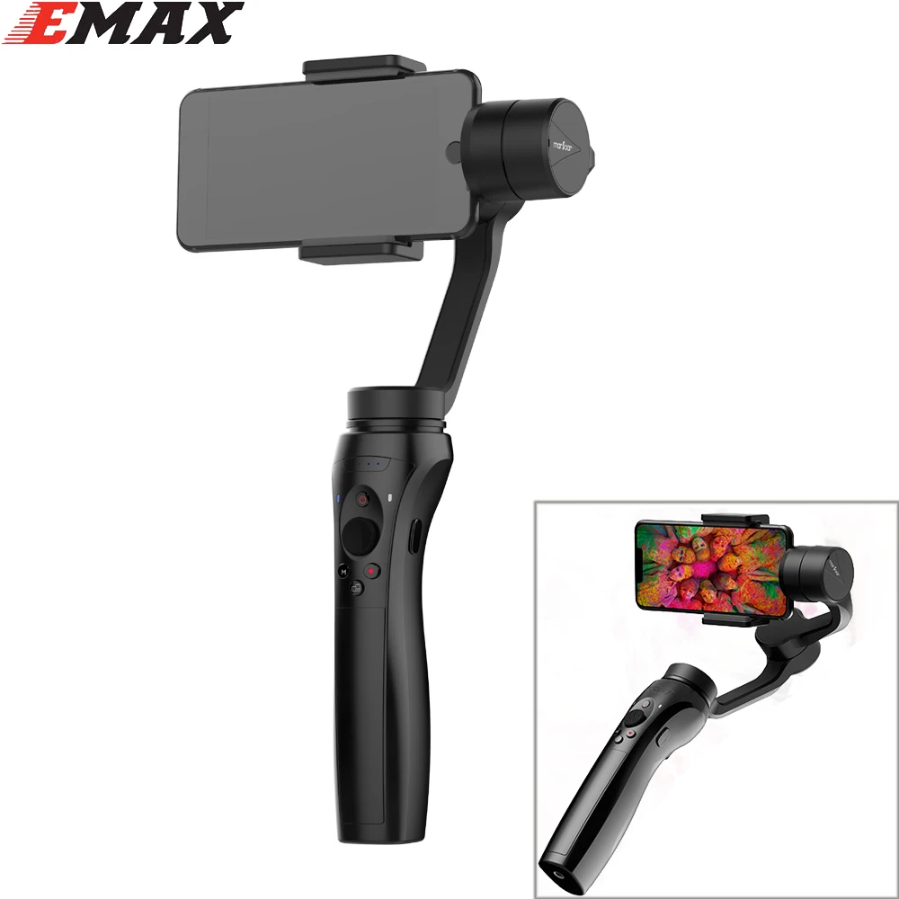 Emax MarSoar Glide 3-Axis Handheld Gimbal Stabilizer for RC FPV for Smartphone iPhone X 8 Plus 7 6 SE For Samsung Galaxy S9,8,7,
Emax MarSoar Glide 3-Axis Handheld Gimbal Stabilizer for RC FPV for Smartphone iPhone X 8 Plus 7 6 SE For Samsung Galaxy S9,8,7,