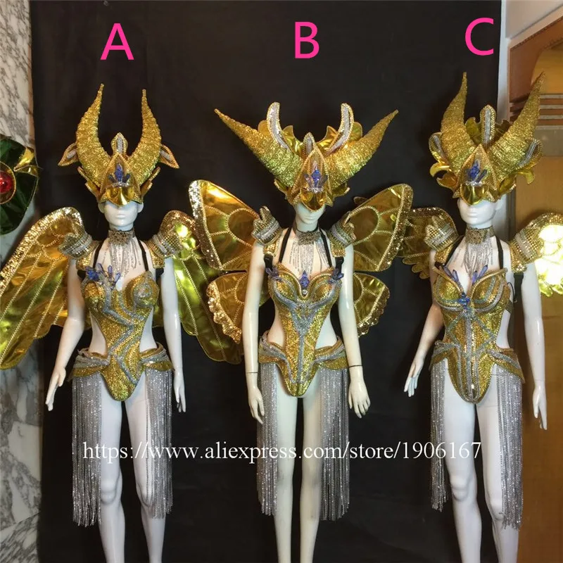 New Design Gold Color Evening Dress Carnival Ballroom Costume Stage Performance DJ Bar TV Show Catwalk Cosplay Clothes
New Design Gold Color Evening Dress Carnival Ballroom Costume Stage Performance DJ Bar TV Show Catwalk Cosplay Clothes