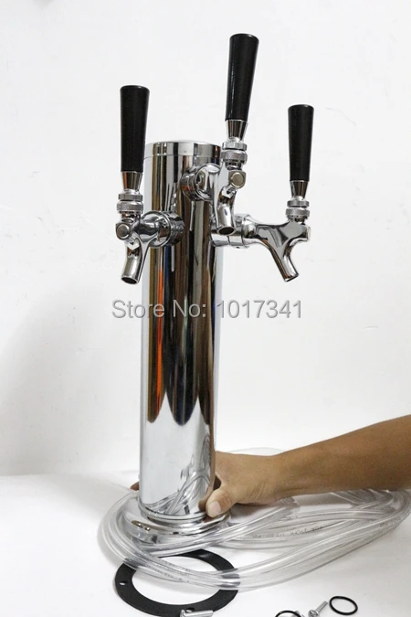Triple Tap 3" Stainless Steel Body Beer Tower,1/4" Beer Line, include Mounting hardware and Faucet Brench
Triple Tap 3" Stainless Steel Body Beer Tower,1/4" Beer Line, include Mounting hardware and Faucet Brench