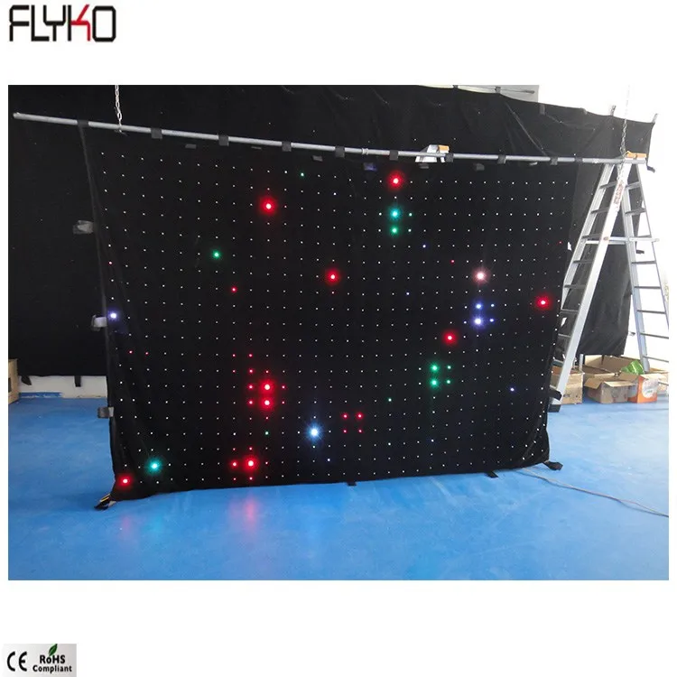 Flexible led video screen P10cm 2x3m led video wall curtain display easy to install and dismantle
Flexible led video screen P10cm 2x3m led video wall curtain display easy to install and dismantle