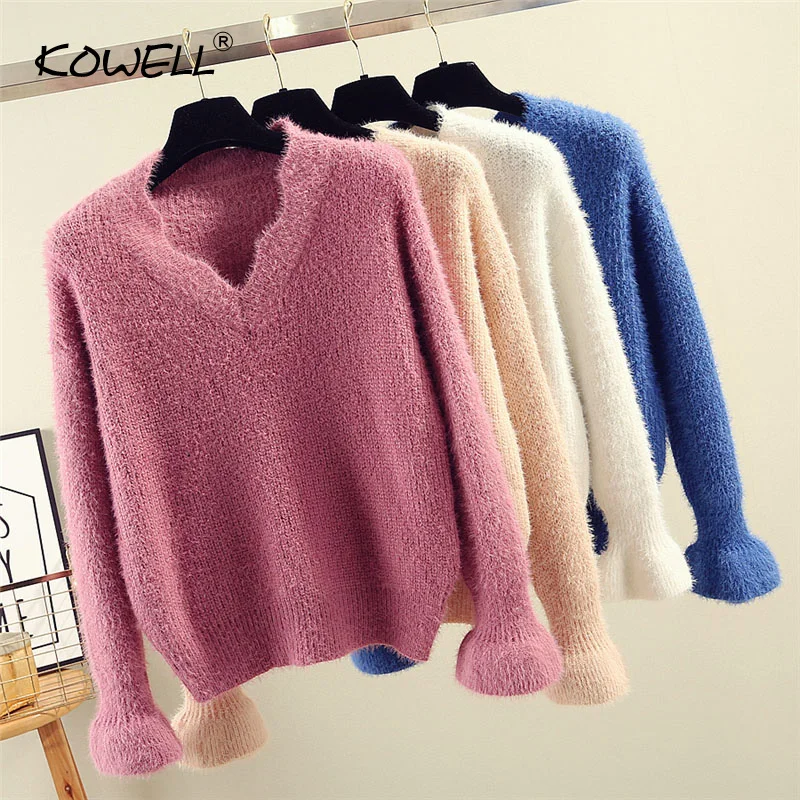 Women Sweaters For 2018 Stretch Soft Wool Material Women Sweaters and Pullovers Casual Short V-neck Extra-Thick Wool Sweater
Women Sweaters For 2018 Stretch Soft Wool Material Women Sweaters and Pullovers Casual Short V-neck Extra-Thick Wool Sweater