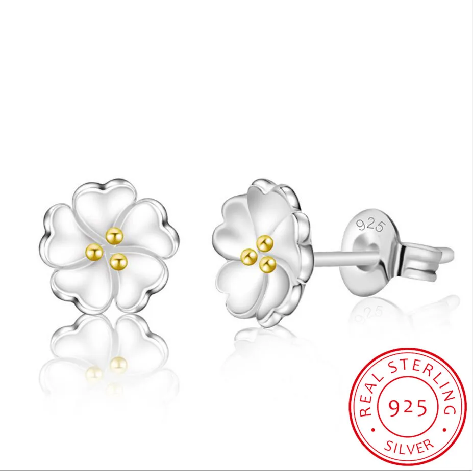 100% 925 Sterling Silver Fashion Cherry Blossoms Flower Crystal Ladies`cute Stud Earrings Women Jewelry Birthday Gift Cheap
100% 925 Sterling Silver Fashion Cherry Blossoms Flower Crystal Ladies`cute Stud Earrings Women Jewelry Birthday Gift Cheap