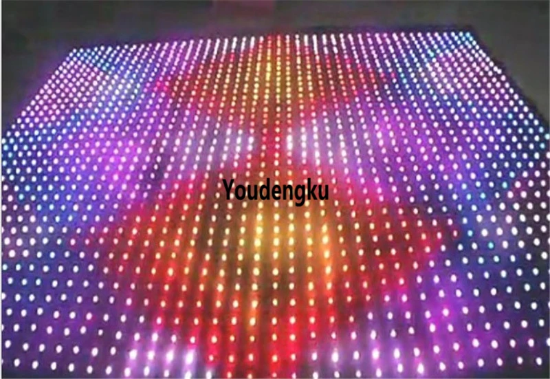 2*3m Indoor Fireproof cloth P18 LED Video Curtain for Stage Background RGB cloth light
2*3m Indoor Fireproof cloth P18 LED Video Curtain for Stage Background RGB cloth light