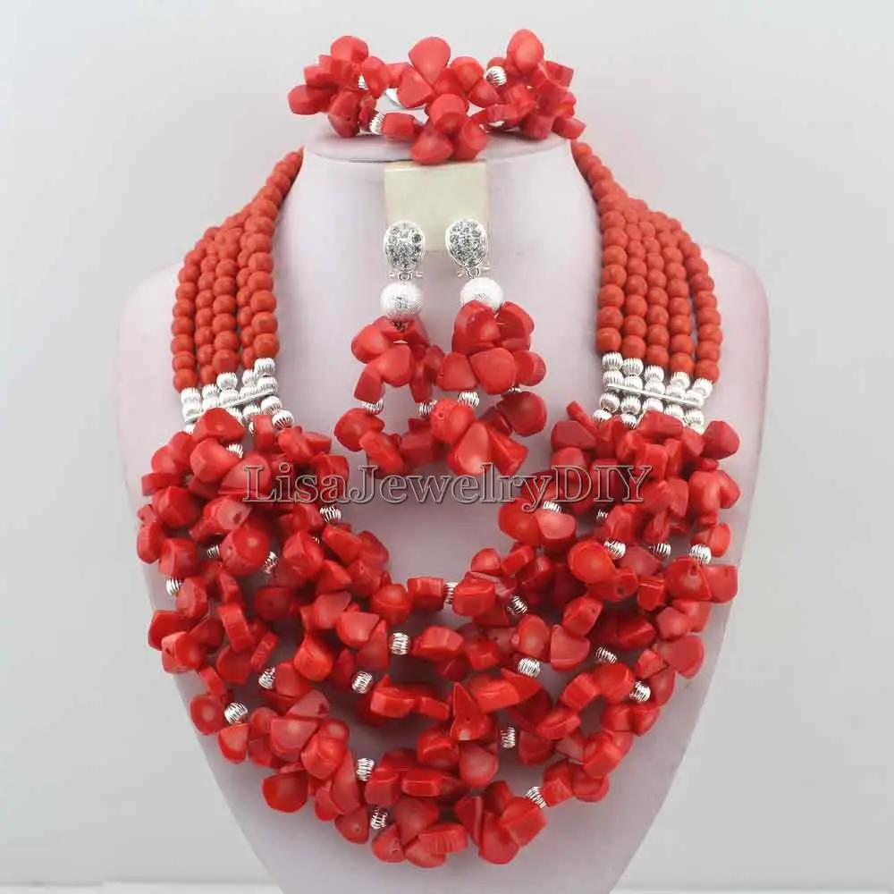 Exclusive African Coral Beads Jewelry Set Handmade Wedding Coral Jewelry Set Christmas Jewelry Gift Free Shipping HD6778
Exclusive African Coral Beads Jewelry Set Handmade Wedding Coral Jewelry Set Christmas Jewelry Gift Free Shipping HD6778