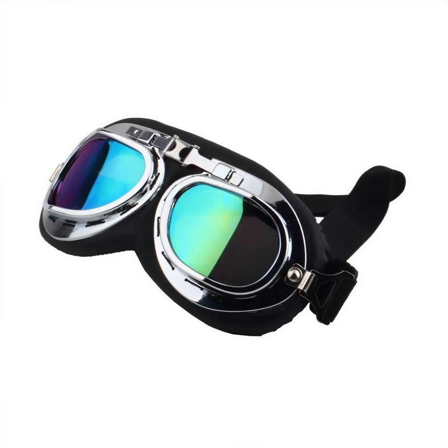 1Pcs Scooter Pilot Goggles Helmet Vintage Anti-UV Motorcycle Helmet Glasses Motocross Motorcycle Riding Glasses
1Pcs Scooter Pilot Goggles Helmet Vintage Anti-UV Motorcycle Helmet Glasses Motocross Motorcycle Riding Glasses