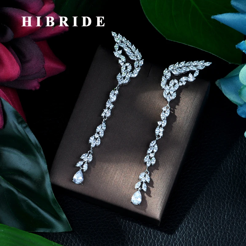 HIBRIDE элегантные длинные серьги для свадебной вечеринки высшего качества AAA прозрачный кубический цирконий Кристалл Винтажные висячие серь...
HIBRIDE элегантные длинные серьги для свадебной вечеринки высшего качества AAA прозрачный кубический цирконий Кристалл Винтажные висячие серь...