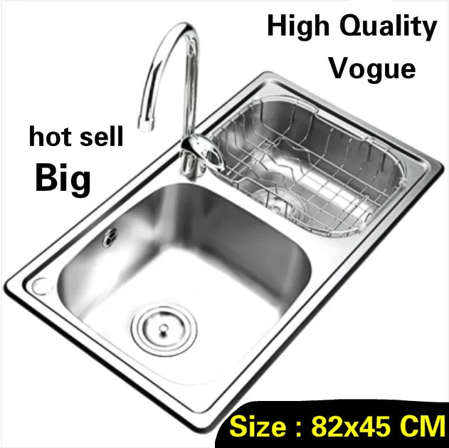 Free shipping Home luxury multifunction wash vegetables high volume big kitchen double groove sink 304 stainless steel 82x45 CM
Free shipping Home luxury multifunction wash vegetables high volume big kitchen double groove sink 304 stainless steel 82x45 CM