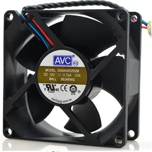 AVC 8032 0.70A 8CM DASA0832B2M 12V 3 wire double ball large air flow cooling fan
AVC 8032 0.70A 8CM DASA0832B2M 12V 3 wire double ball large air flow cooling fan