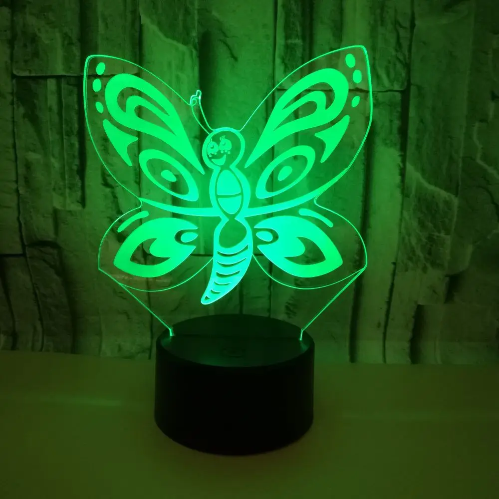New Butterfly 3d Lamp Seven color Remote Control Touch Led Desk Lamp Creative Product Gift 3d Small Table Lamps
New Butterfly 3d Lamp Seven color Remote Control Touch Led Desk Lamp Creative Product Gift 3d Small Table Lamps