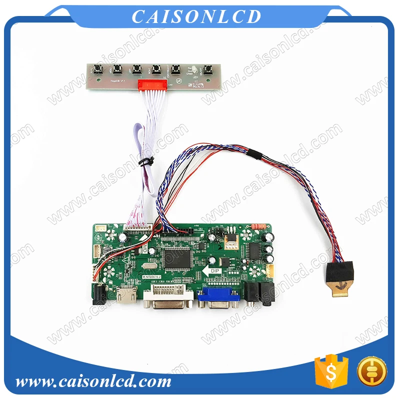 DVI VGA Audio LCD controller board support TM070JDHP01_39PIN 7 inch LCD screen 1280X800
DVI VGA Audio LCD controller board support TM070JDHP01_39PIN 7 inch LCD screen 1280X800