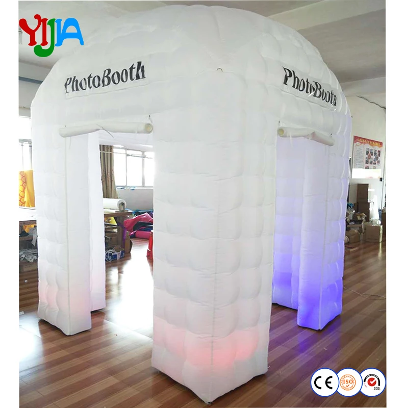 Top Circular And Square Body Inflatable Photo Booth With 3Doors And LED Strips On The Bottom For Wedding, Party, Events For Sale
Top Circular And Square Body Inflatable Photo Booth With 3Doors And LED Strips On The Bottom For Wedding, Party, Events For Sale