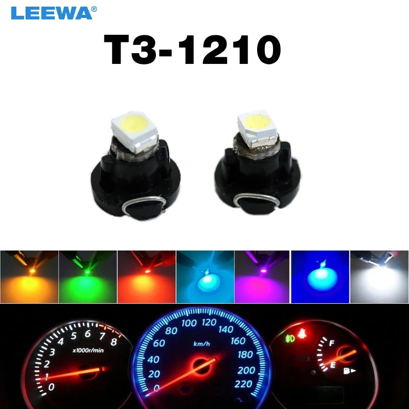 LEEWA 300pcs DC12V T3 1210/3528 Chip 1LED Car Dashboard Meter Panel Light Bulb LED light Bulbs 7-Color #CA4448
LEEWA 300pcs DC12V T3 1210/3528 Chip 1LED Car Dashboard Meter Panel Light Bulb LED light Bulbs 7-Color #CA4448