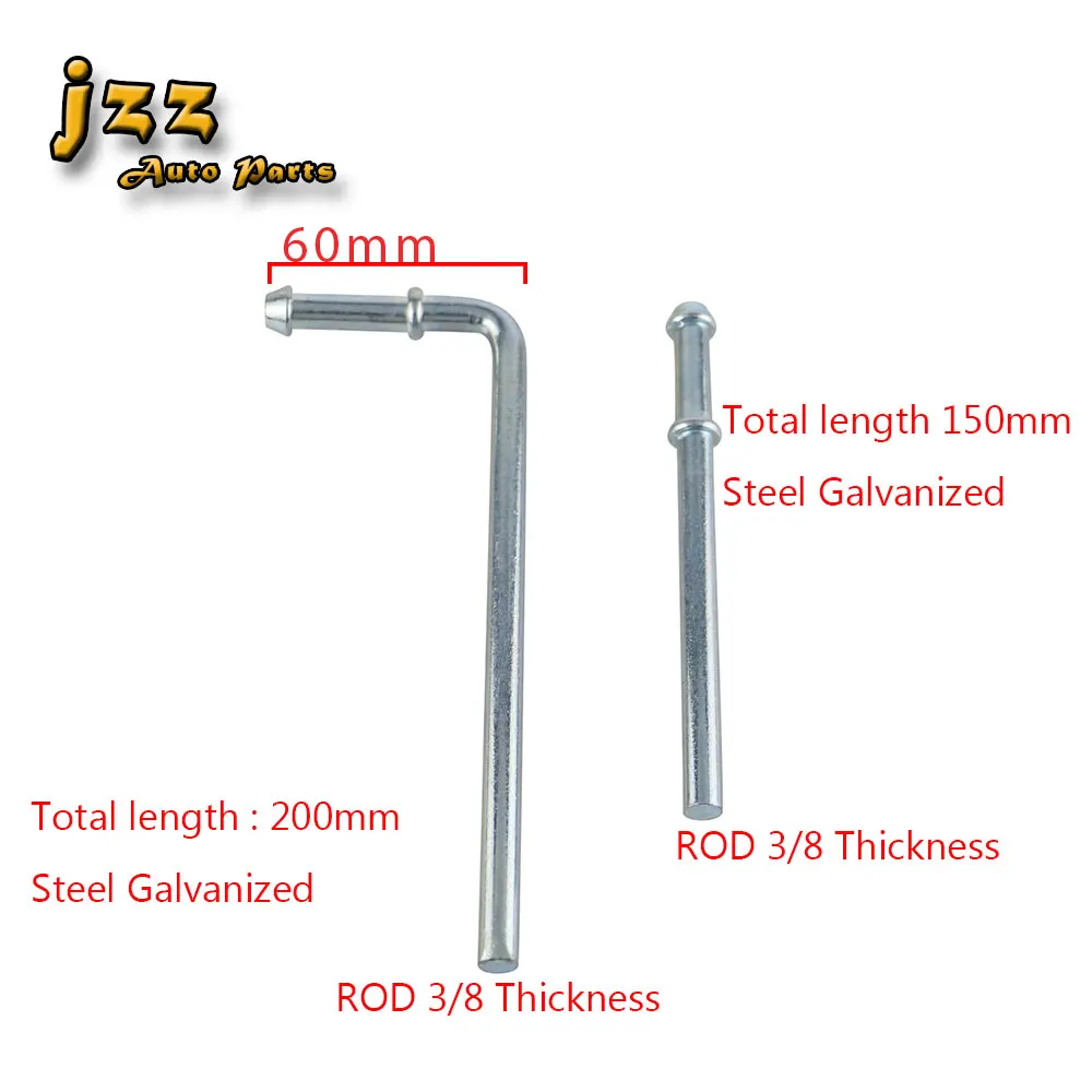 JZZ 2pcs 90 Degree Wire Universal Steel Galvanized Exhaust Hanger 3/8 J hook straight hook free shpping
JZZ 2pcs 90 Degree Wire Universal Steel Galvanized Exhaust Hanger 3/8 J hook straight hook free shpping