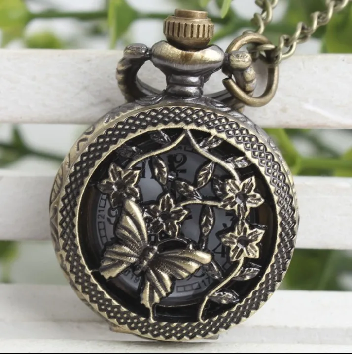 Fashion Women Quartz Pocket Watch Alloy Hollow Out Butterflies Vintage Sweater Chain Necklace Pendant Clock Gifts Watch
Fashion Women Quartz Pocket Watch Alloy Hollow Out Butterflies Vintage Sweater Chain Necklace Pendant Clock Gifts Watch