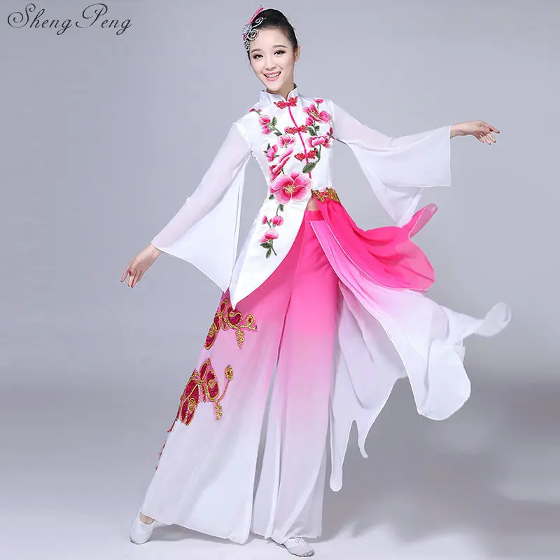 Chinese Folk Dance Yangko Dance Clothes Fan Dance Costume Women's Classical Ballroom Performance Wear Chinese Folk Dance Q366
Chinese Folk Dance Yangko Dance Clothes Fan Dance Costume Women's Classical Ballroom Performance Wear Chinese Folk Dance Q366