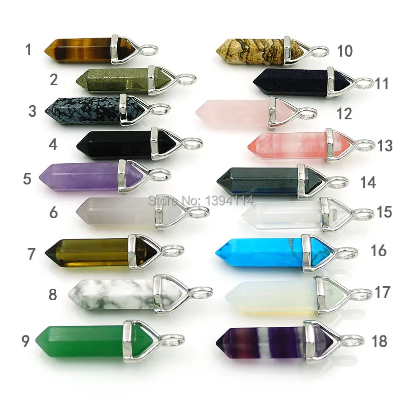Mixed Stones Hexagon Pillar Lucky Point Gluing Cap Pendant Platina Plated 40*10mm
Mixed Stones Hexagon Pillar Lucky Point Gluing Cap Pendant Platina Plated 40*10mm