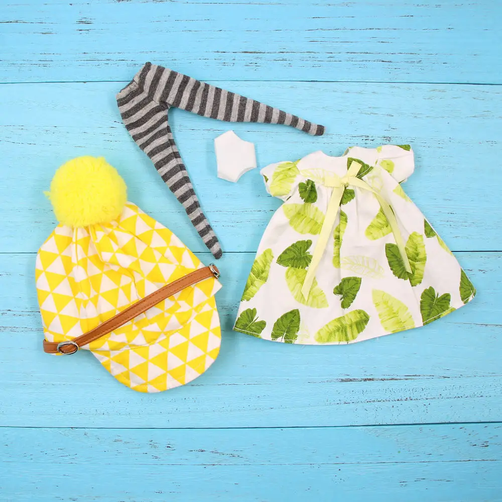 DBS Blyth icy clothes for 1/6 doll yellow hat dress with stockings underwear outfit joint normal body licca BJD girl gift
DBS Blyth icy clothes for 1/6 doll yellow hat dress with stockings underwear outfit joint normal body licca BJD girl gift