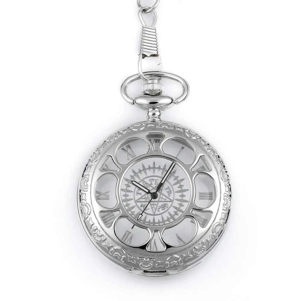 0 Fashion Luxury Personality Silver Smooth Face Pentagonal Hollow Pocket Watch Large Roman Digital Dial Pocket Watch
0 Fashion Luxury Personality Silver Smooth Face Pentagonal Hollow Pocket Watch Large Roman Digital Dial Pocket Watch