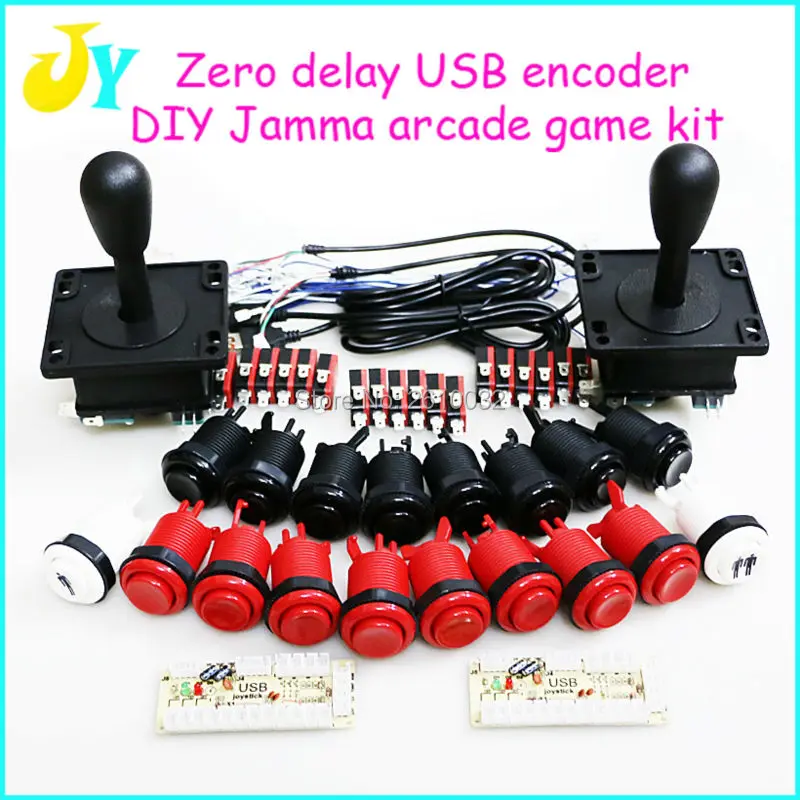 Zero Delay USB Encoder to PC Games Happ Style Joystick + Push Buttons +1/2 Player Button For Arcade Joystick DIY Kits Parts
Zero Delay USB Encoder to PC Games Happ Style Joystick + Push Buttons +1/2 Player Button For Arcade Joystick DIY Kits Parts