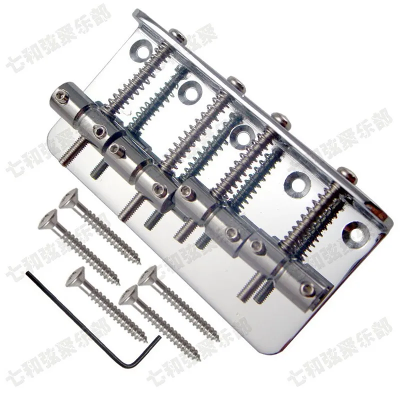 A Set Chrome Vintage 4 String Saddle Bass Bridge for Electric Bass Guitar Guitar Accessories Parts Musical Instrument
A Set Chrome Vintage 4 String Saddle Bass Bridge for Electric Bass Guitar Guitar Accessories Parts Musical Instrument