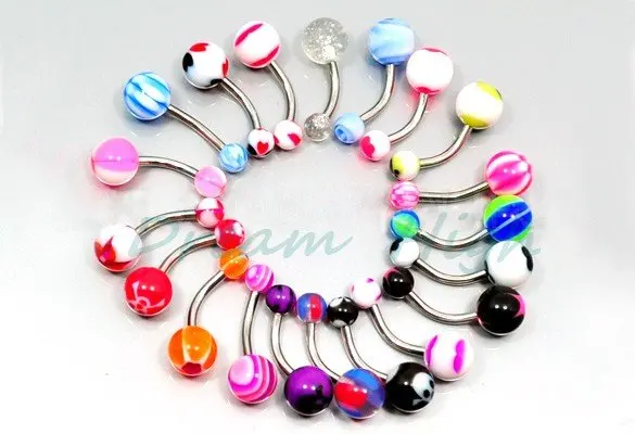 Free shipping UV Acrylic ball Navel piercing body jewelry Mixed color 100pcs/lot
Free shipping UV Acrylic ball Navel piercing body jewelry Mixed color 100pcs/lot